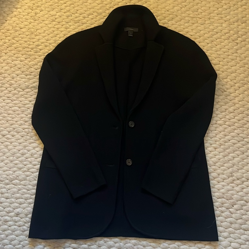 Black J Crew sweater/blazer